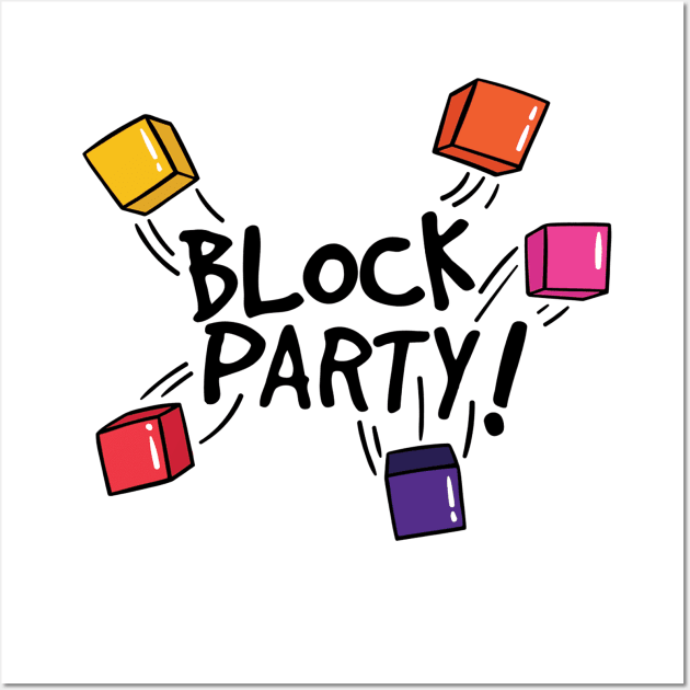 Block Party | Black Wall Art by SparkleArt